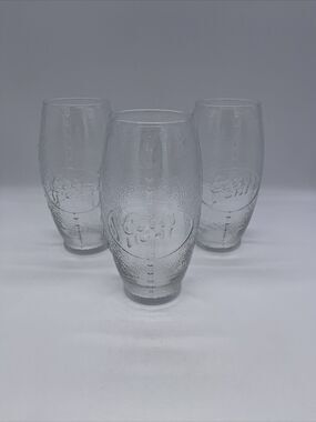 Vintage Coors Light Beer Football Shaped Beer Glass / Mug NFL Set Of 3 Pilsner